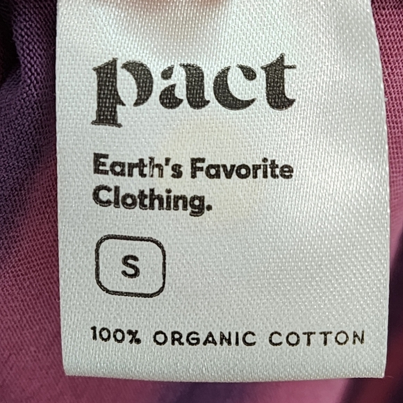 Pact Women's 100% Organic Cotton Tie Dye Shirt Sleeves Mini Dress - S - Picture 6 of 7